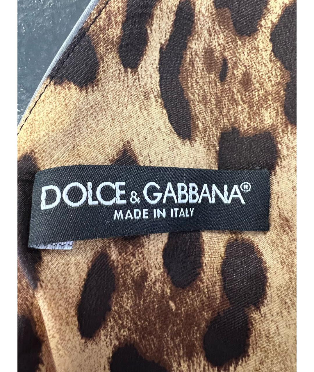 DOLCE&GABBANA Хаки коктейльное платье, фото 5