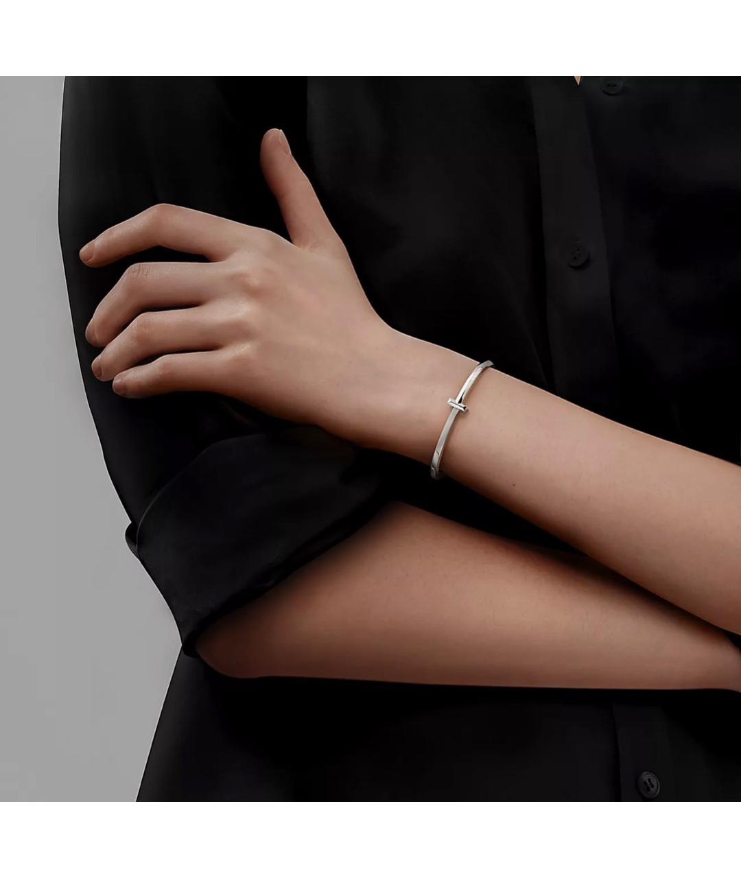 TIFFANY&CO Серебряный браслет из белого золота, фото 4