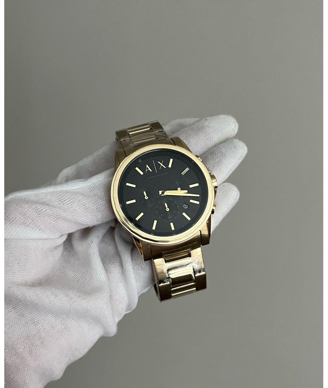ARMANI EXCHANGE Золотые стальные часы, фото 3