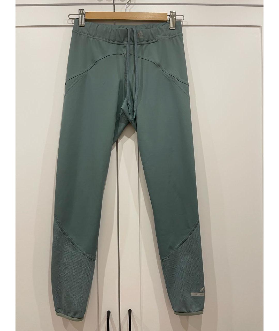 ADIDAS BY STELLA MCCARTNEY Бирюзовые синтетические спортивные брюки и шорты, фото 4