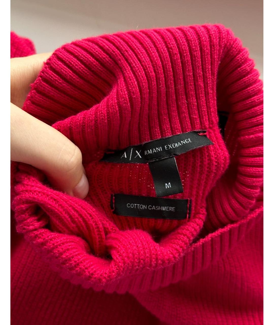 ARMANI EXCHANGE Фуксия кашемировый джемпер / свитер, фото 5