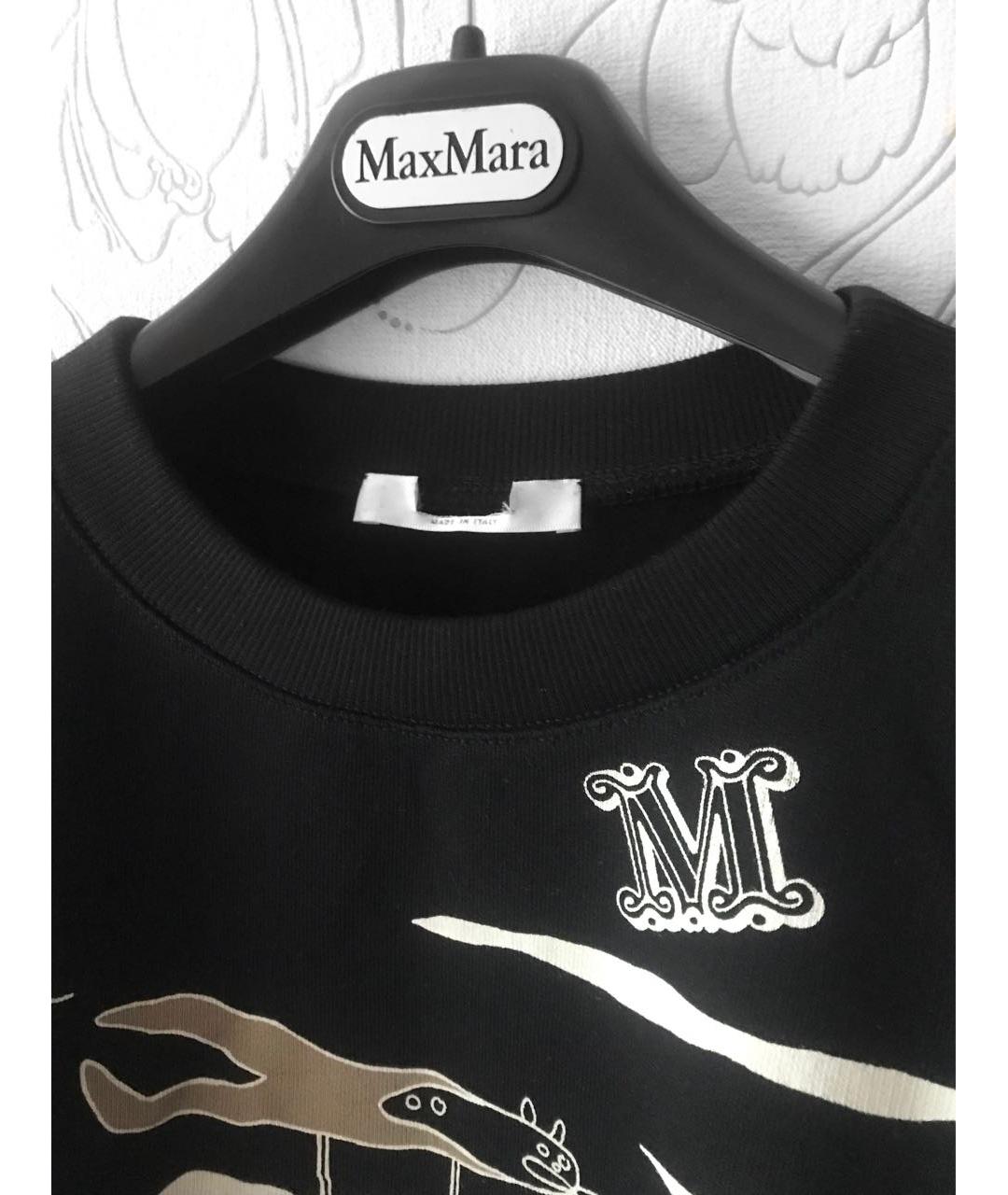 MAX MARA Черный хлопковый джемпер / свитер, фото 4