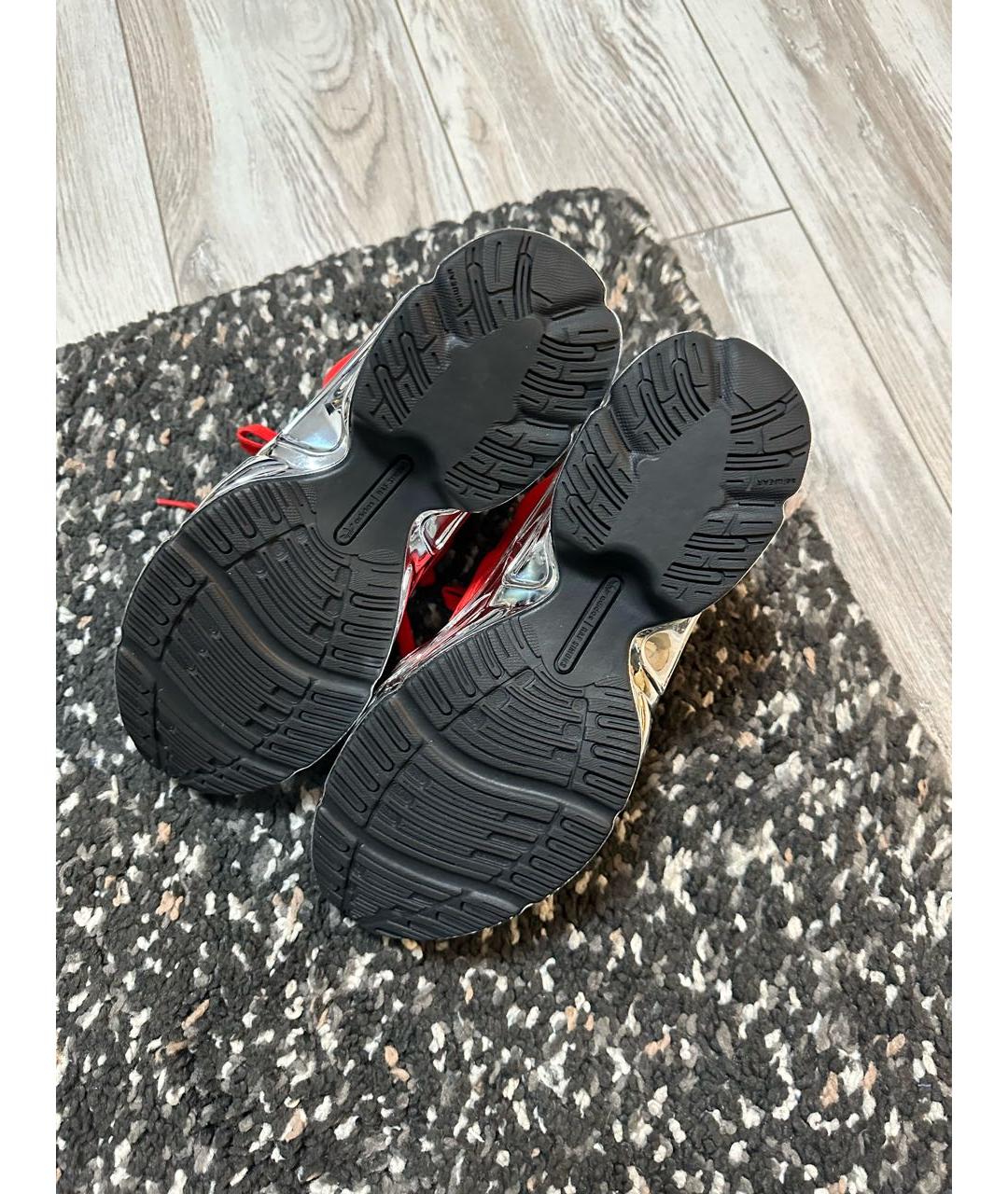 ADIDAS X RAF SIMONS Красные низкие кроссовки / кеды, фото 5