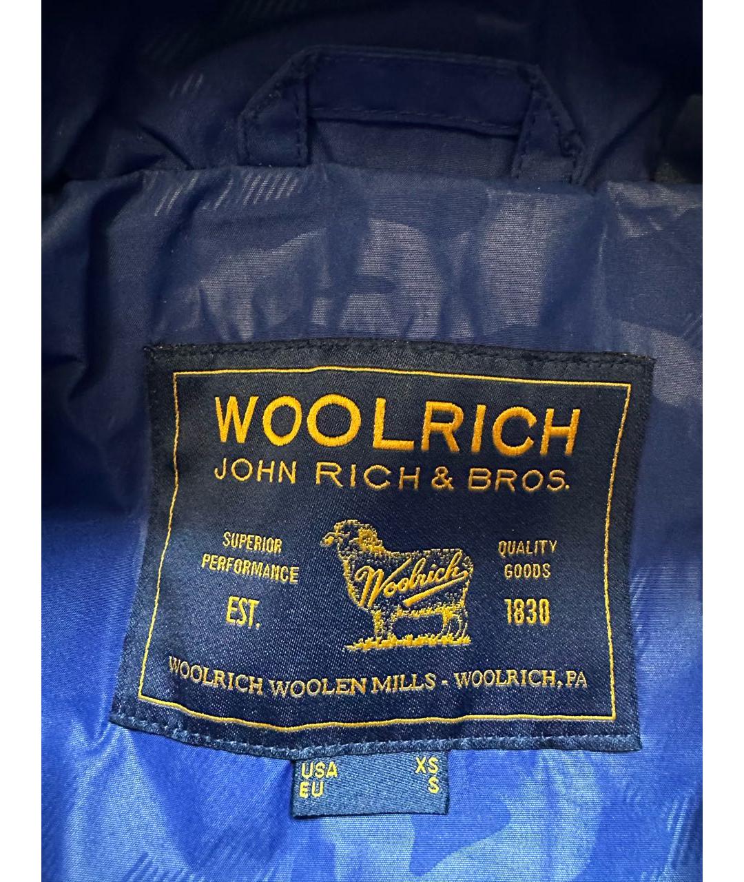 WOOLRICH Синяя синтетическая куртка, фото 5