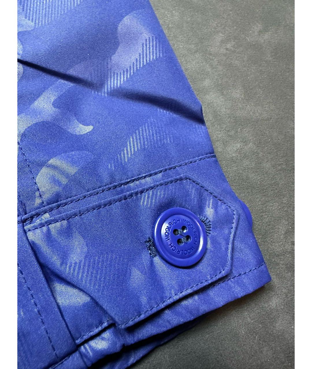 WOOLRICH Синяя синтетическая куртка, фото 4