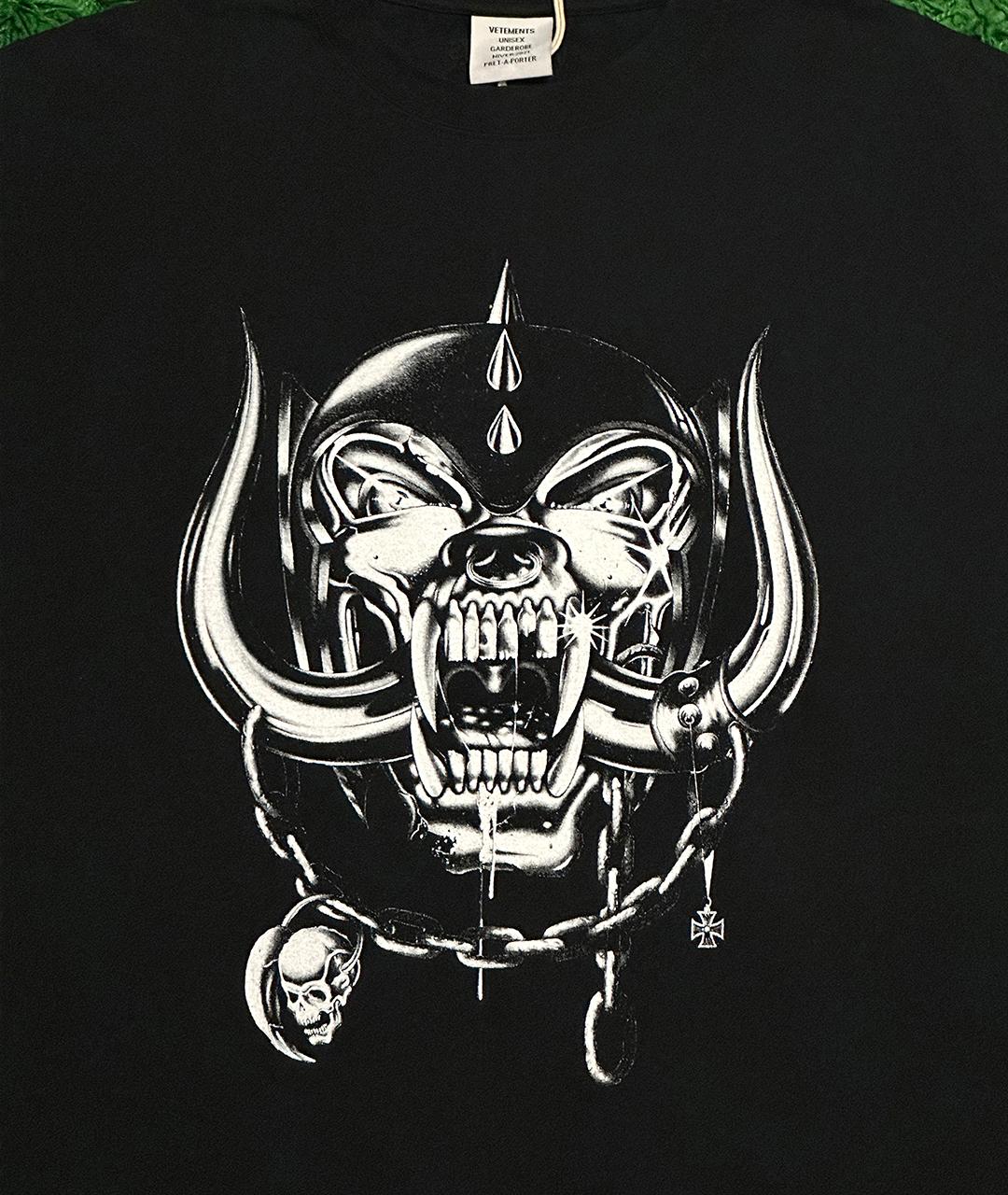 VETEMENTS Черная хлопковая футболка, фото 2