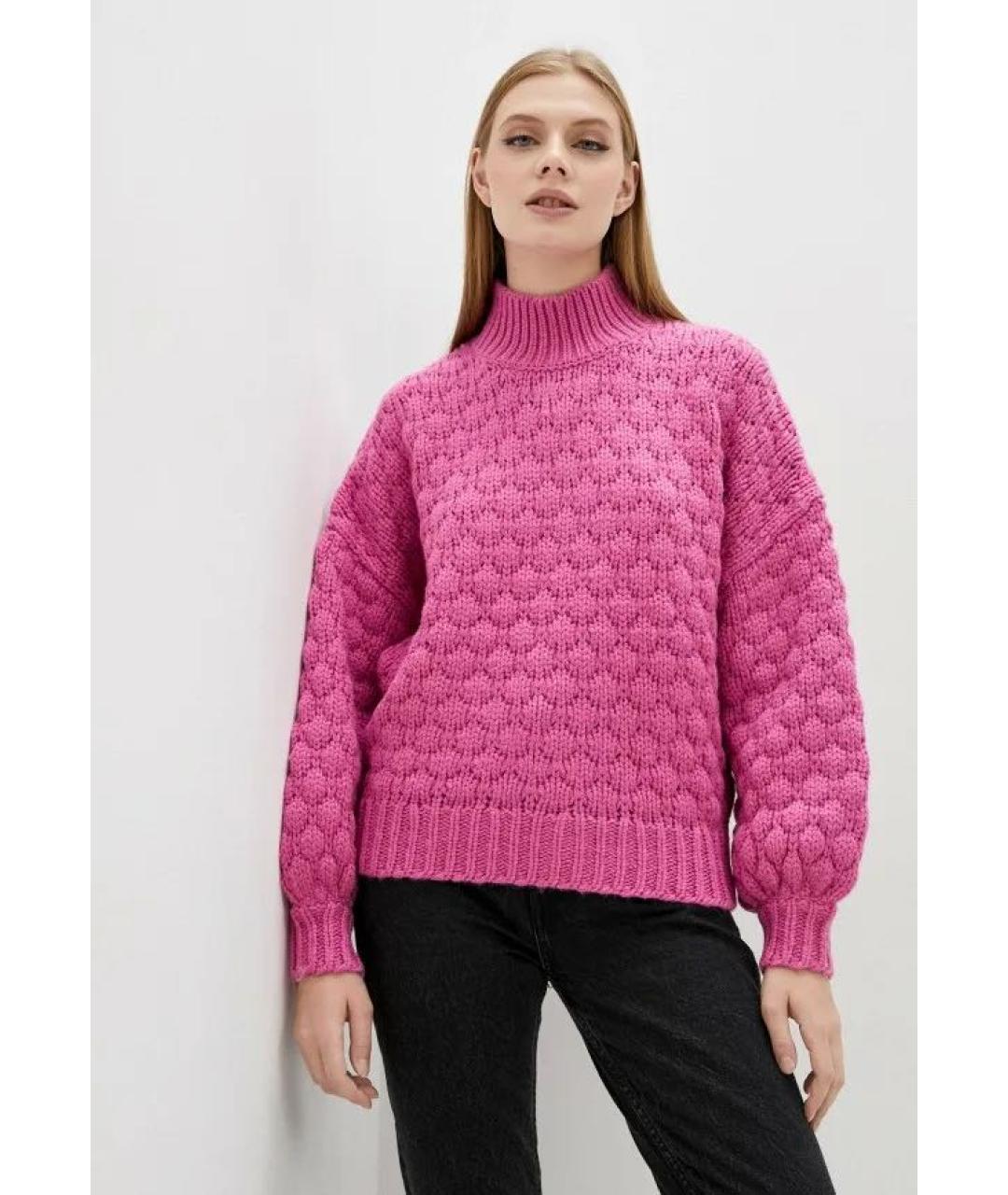 IRO Розовый шерстяной джемпер / свитер, фото 2