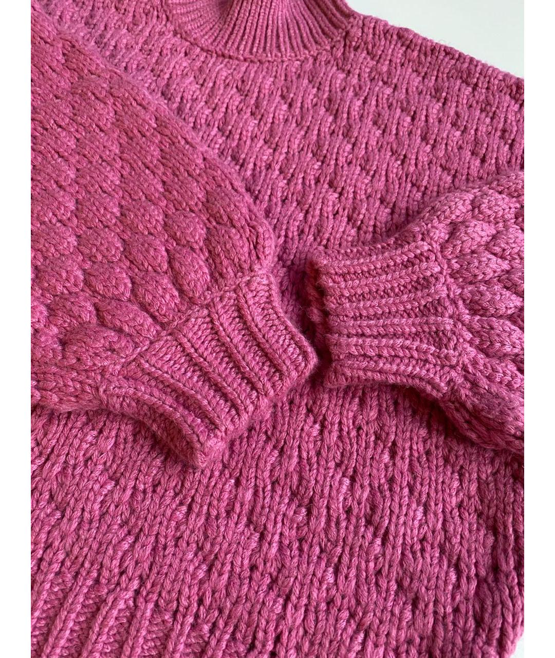IRO Розовый шерстяной джемпер / свитер, фото 4