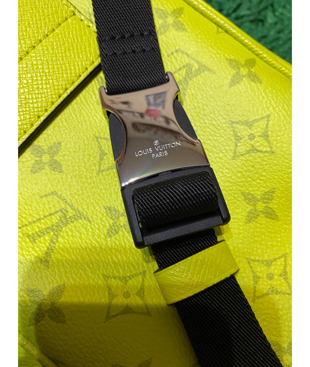 LOUIS VUITTON PRE-OWNED Желтая кожаная поясная сумка, фото 3