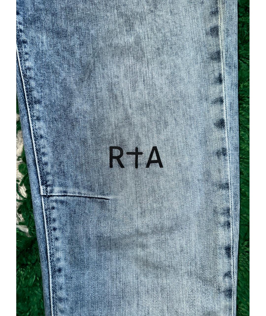 RTA Голубые хлопковые джинсы скинни, фото 6