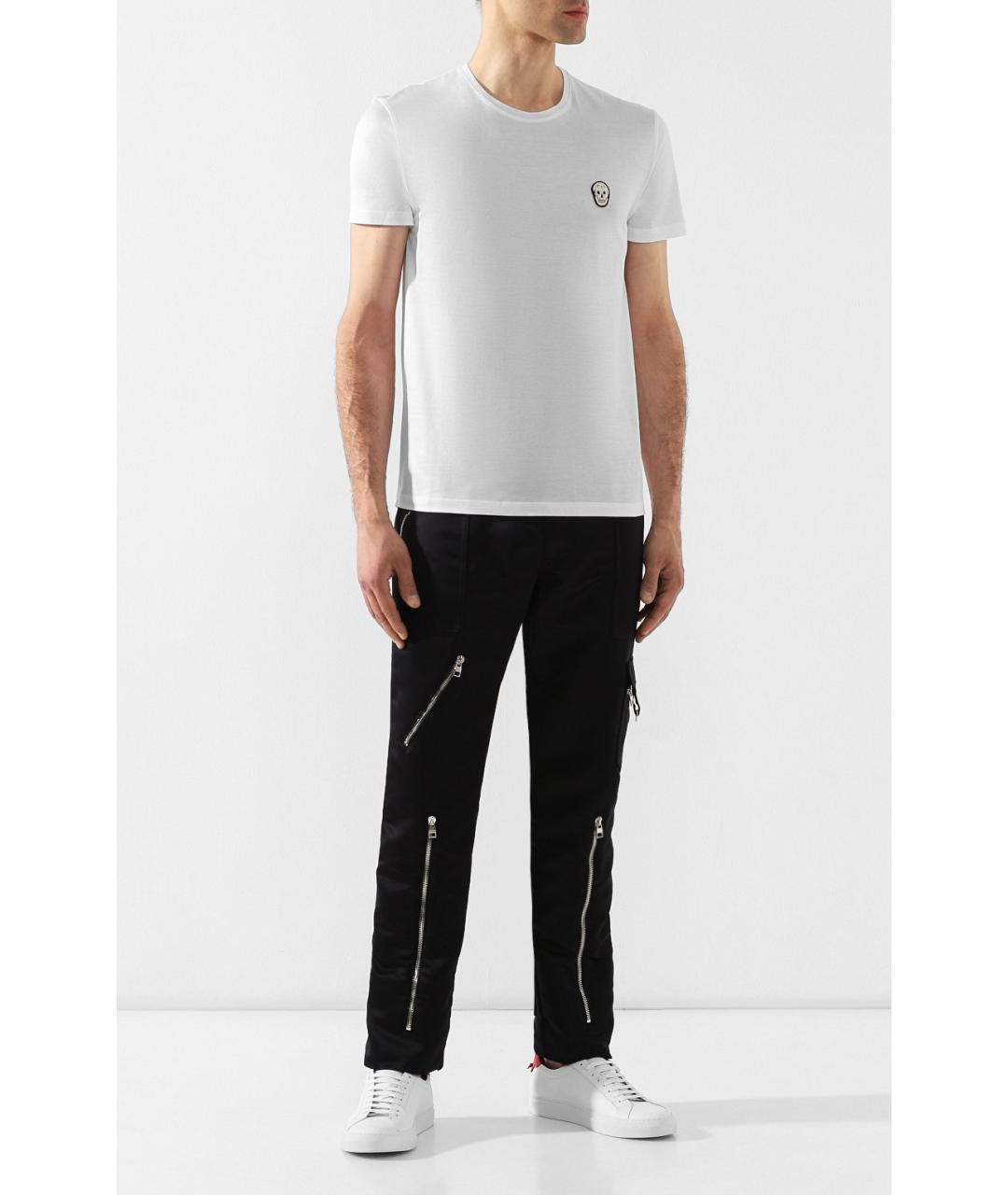 ALEXANDER MCQUEEN Черные хлопковые повседневные брюки, фото 8