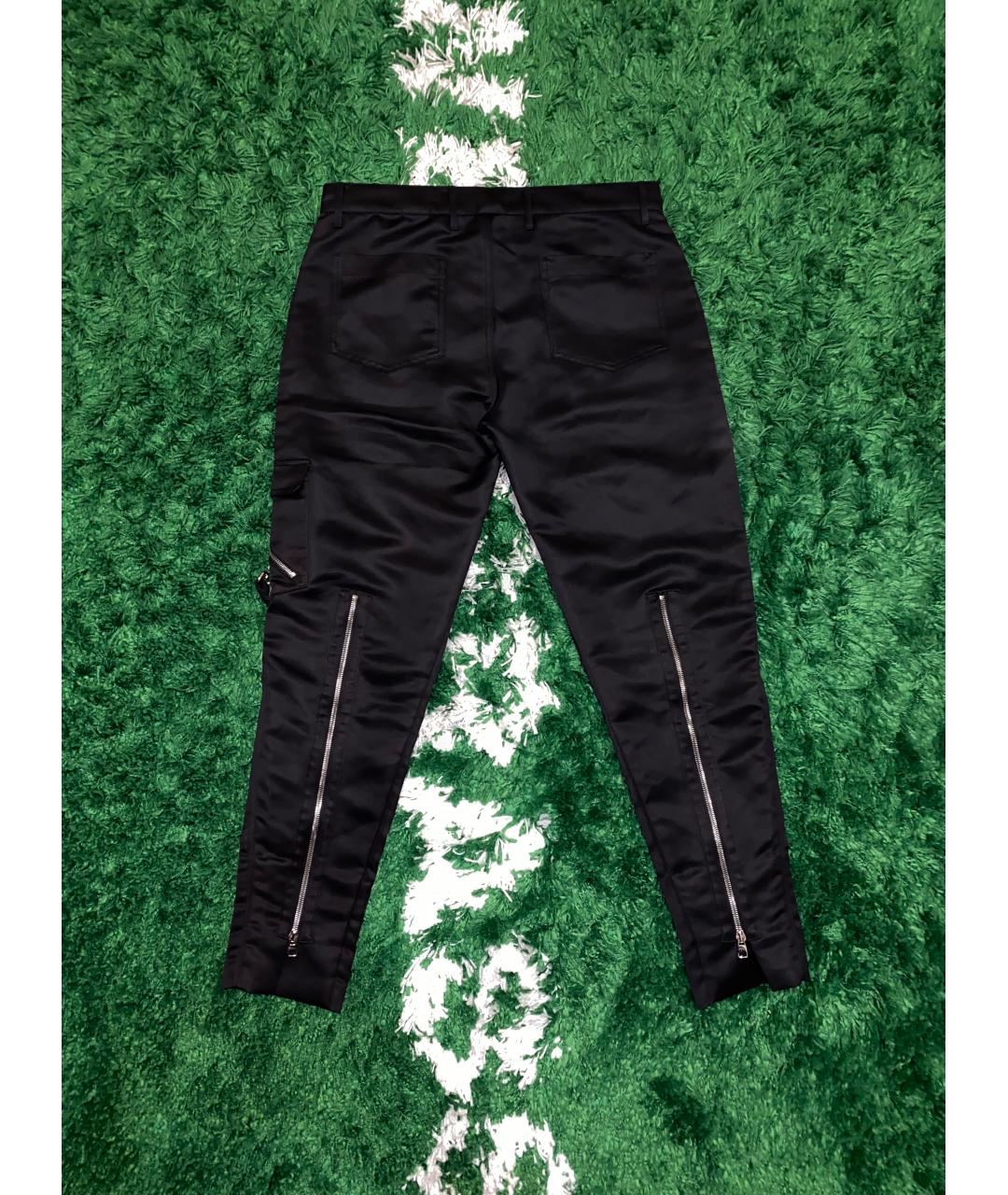 ALEXANDER MCQUEEN Черные хлопковые повседневные брюки, фото 2