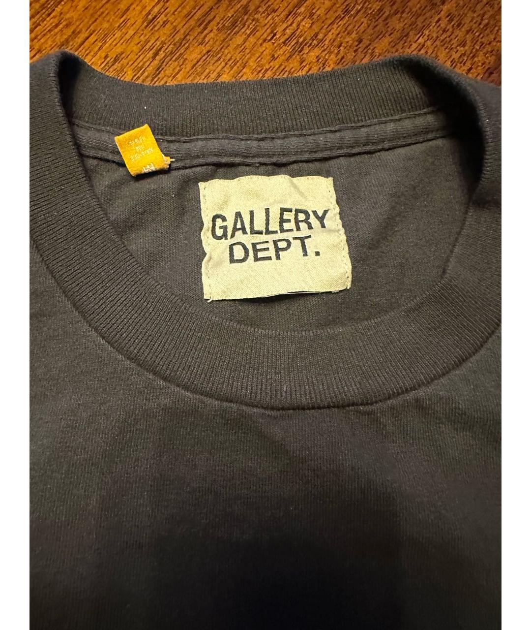 Gallery Dept Черная хлопковая футболка, фото 3