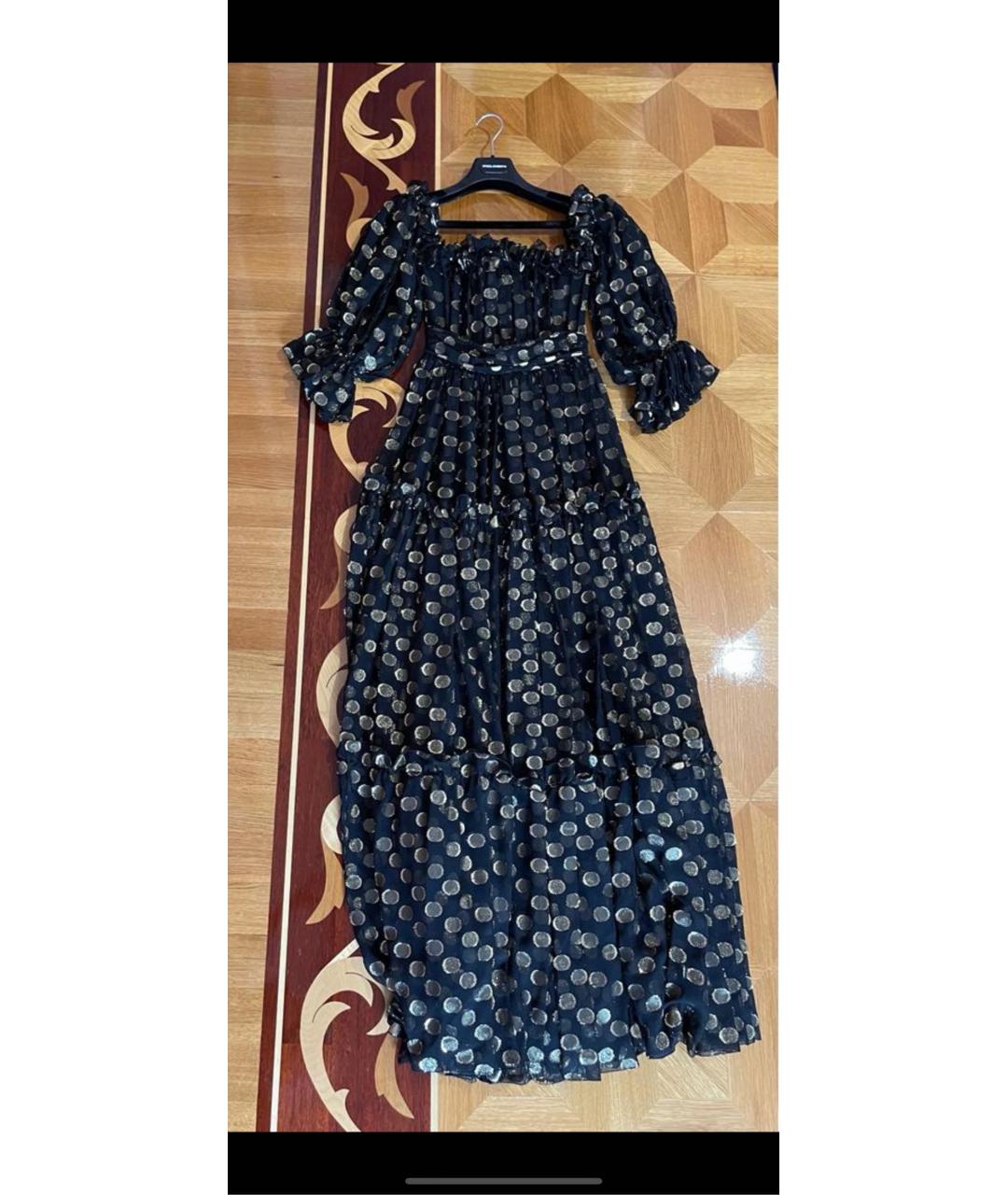 DOLCE&GABBANA Черное шелковое вечернее платье, фото 5