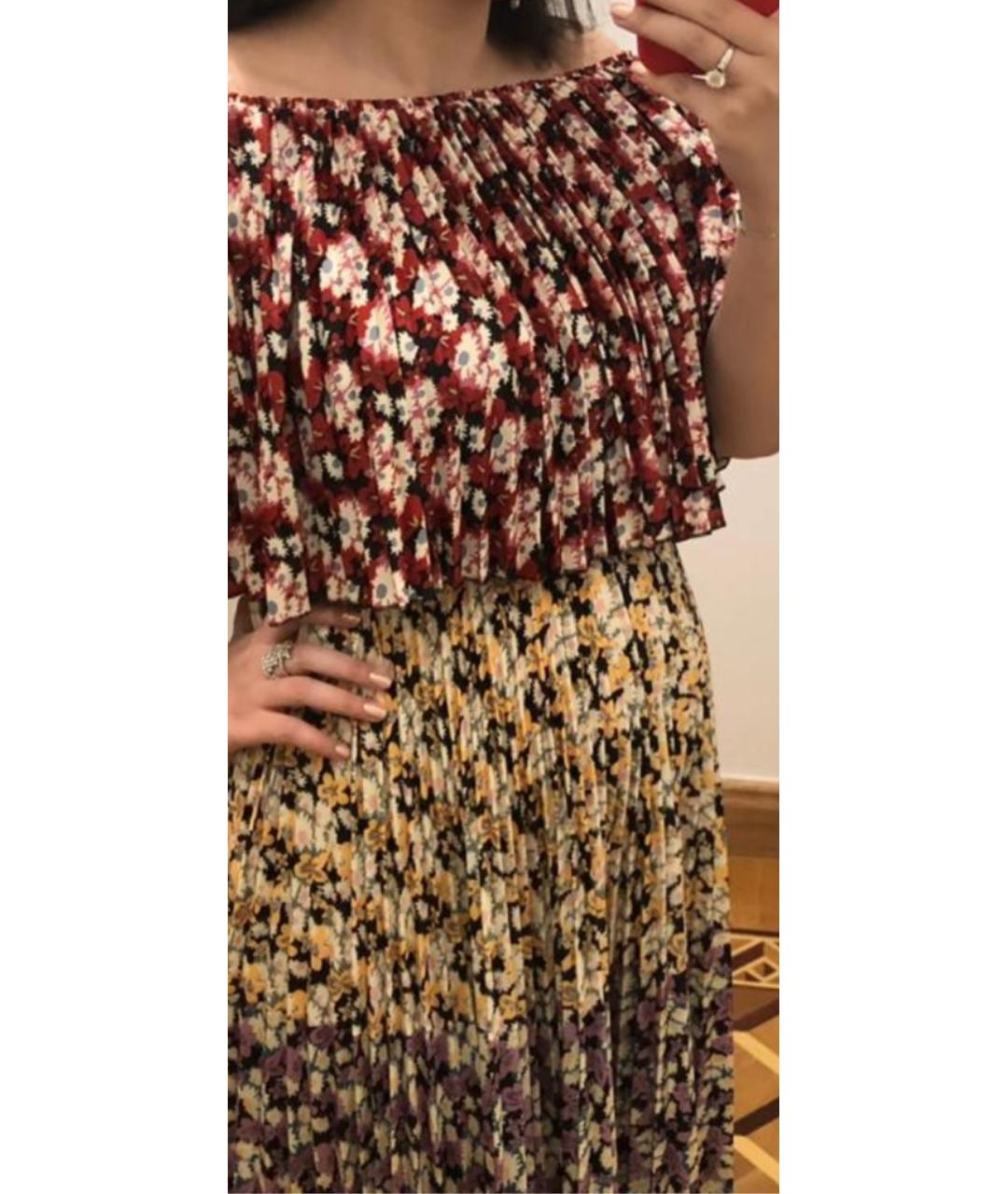 VALENTINO Бежевое шелковое коктейльное платье, фото 4