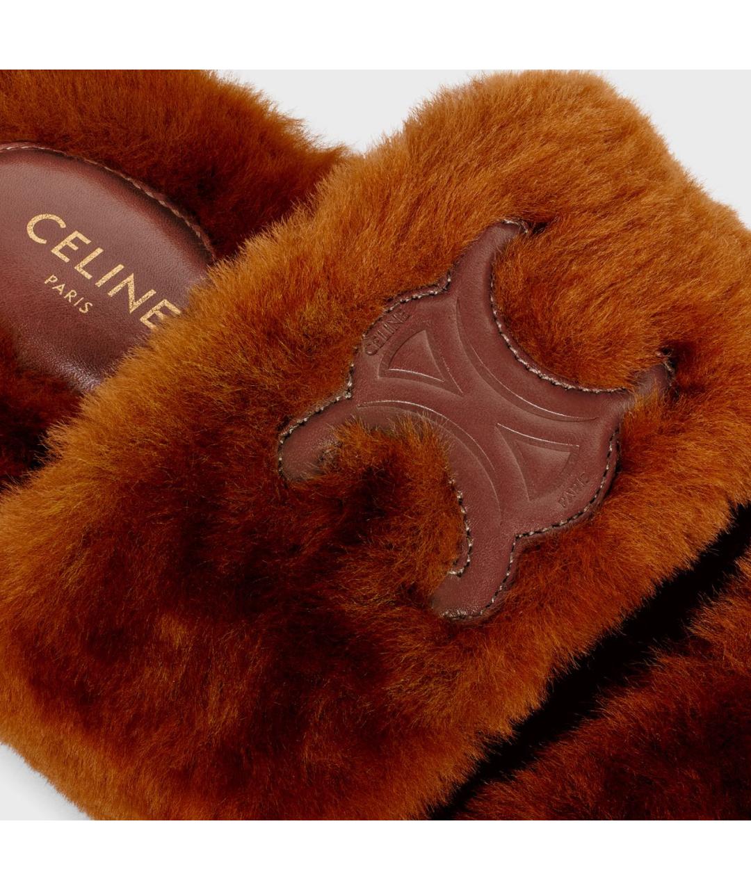 CELINE Коричневые шлепанцы, фото 5