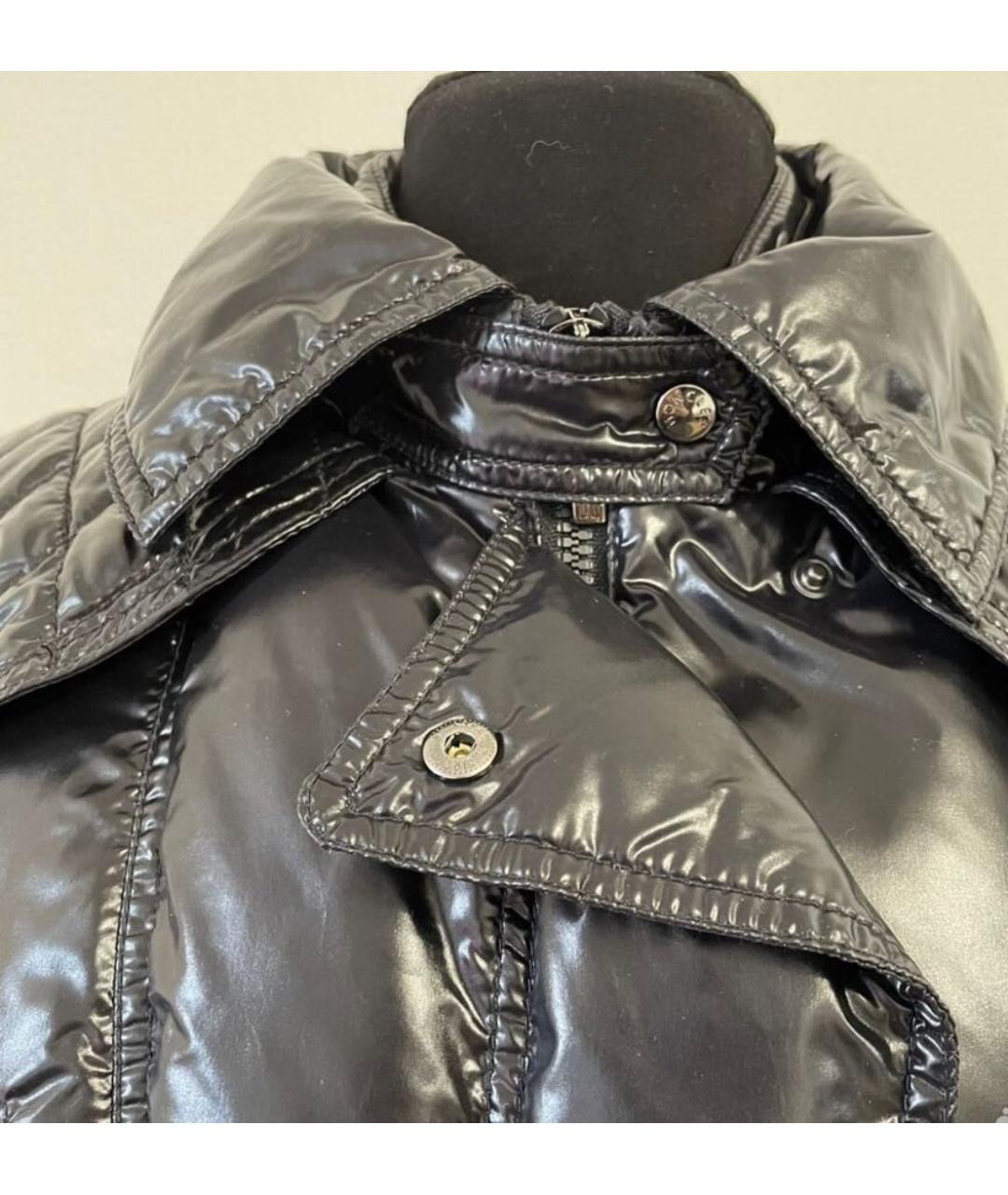 MONCLER Черный пуховик, фото 3