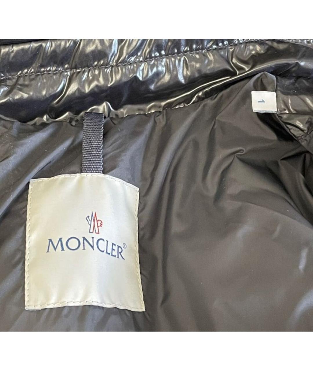 MONCLER Черный пуховик, фото 8