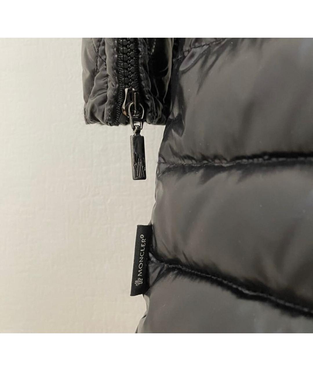 MONCLER Черный пуховик, фото 4
