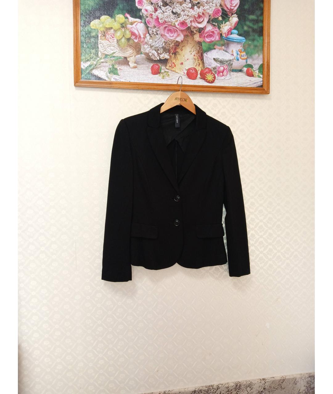 MARC CAIN Черный хлопковый жакет/пиджак, фото 10