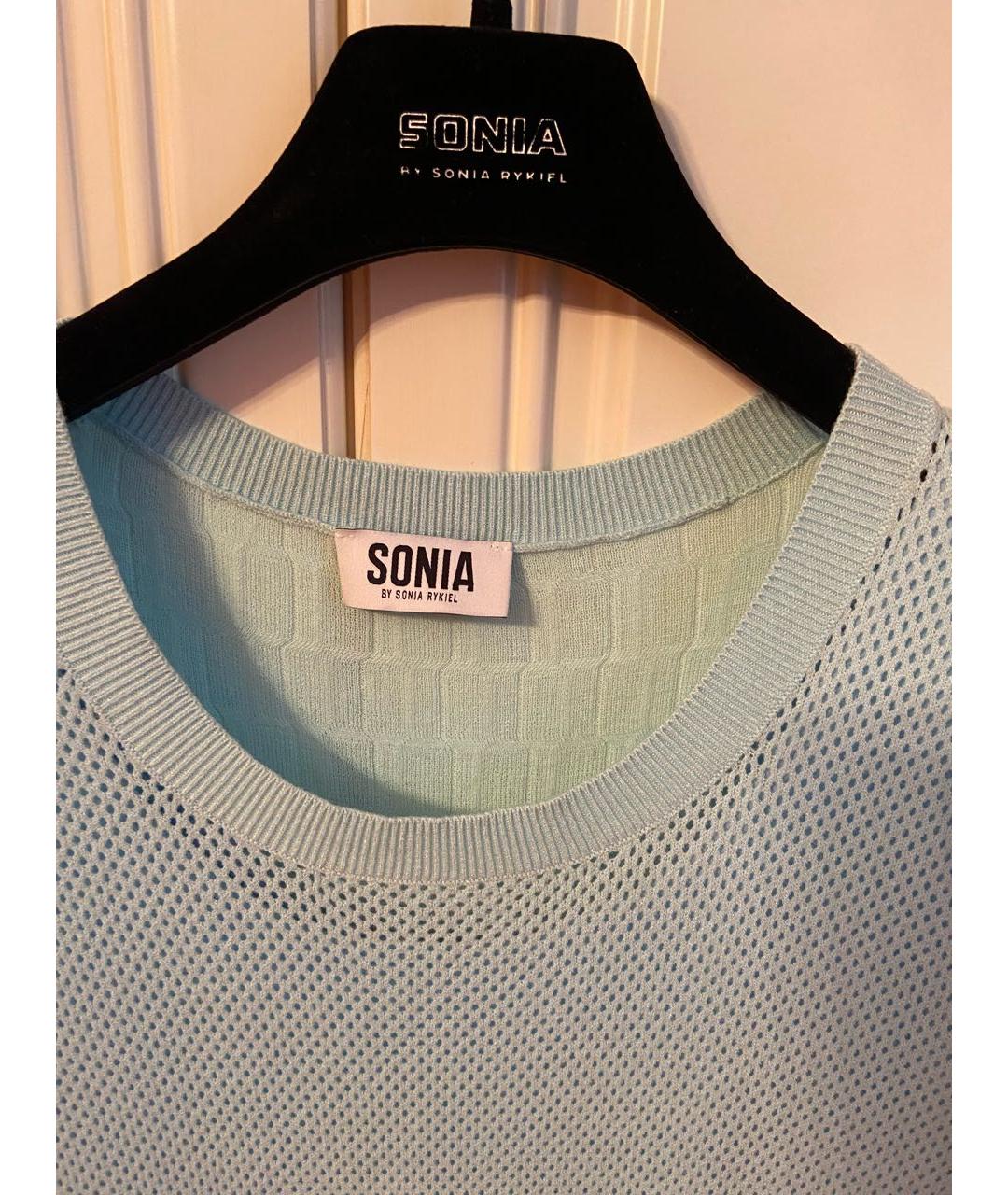 SONIA BY SONIA RYKIEL Бирюзовое вискозное повседневное платье, фото 2