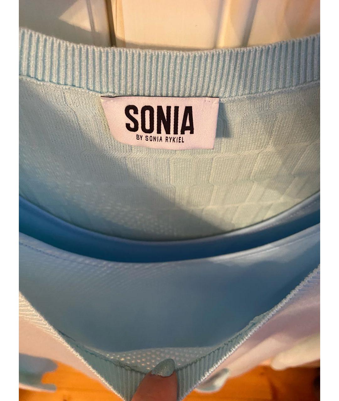 SONIA BY SONIA RYKIEL Бирюзовое вискозное повседневное платье, фото 5