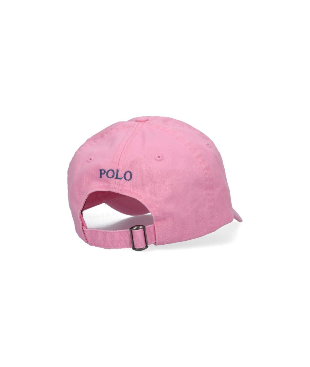 POLO RALPH LAUREN Розовая хлопковая кепка, фото 2