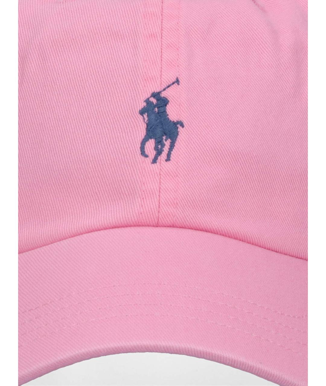 POLO RALPH LAUREN Розовая хлопковая кепка, фото 3