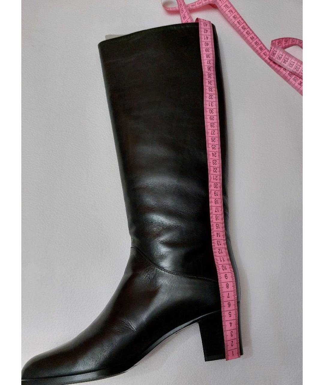 BALLY Черные кожаные сапоги, фото 7