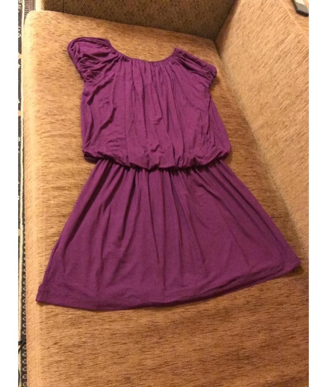 ICEBERG Фиолетовое вискозное платье, фото 7