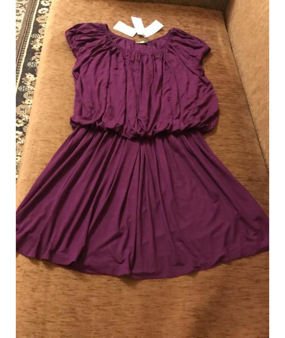 ICEBERG Фиолетовое вискозное платье, фото 3