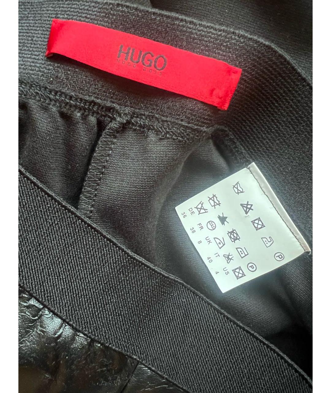 HUGO BOSS Черные брюки узкие, фото 3
