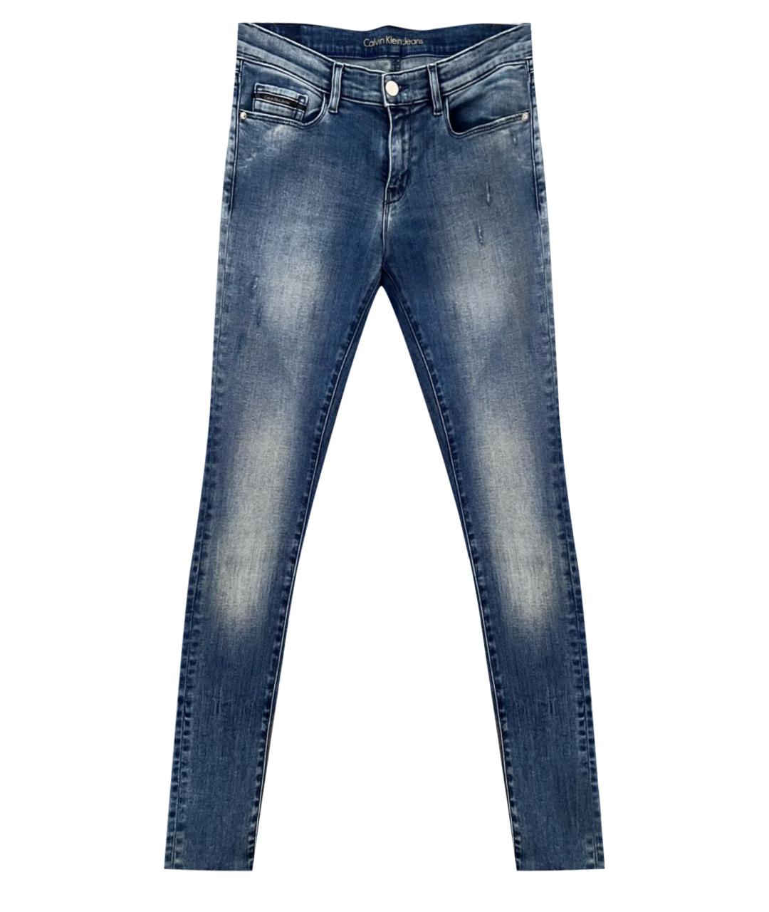 CALVIN KLEIN Голубые джинсы слим, фото 1