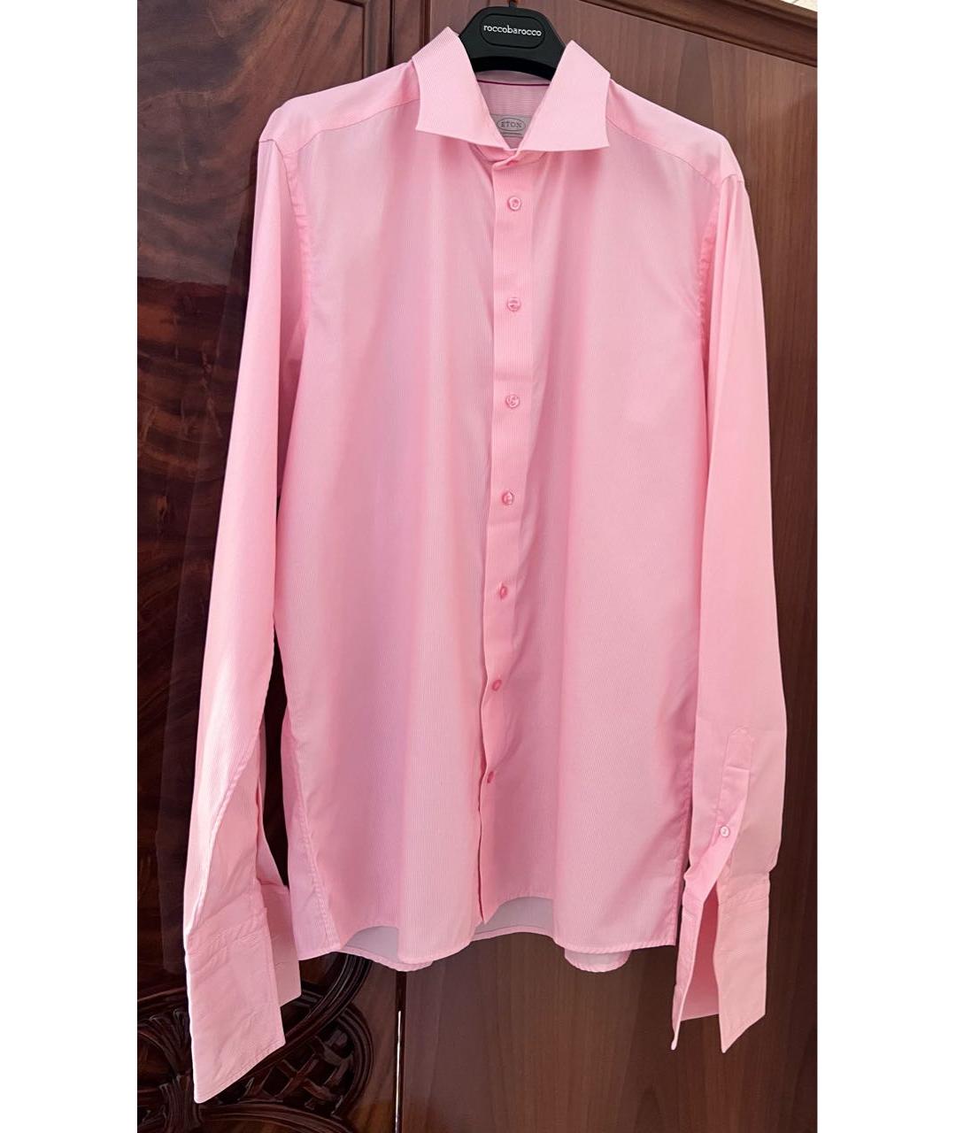 ETON Розовая хлопковая кэжуал рубашка, фото 4