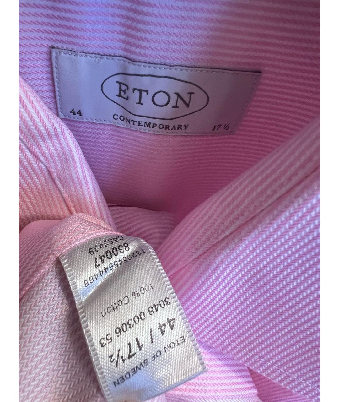 ETON Розовая хлопковая кэжуал рубашка, фото 3