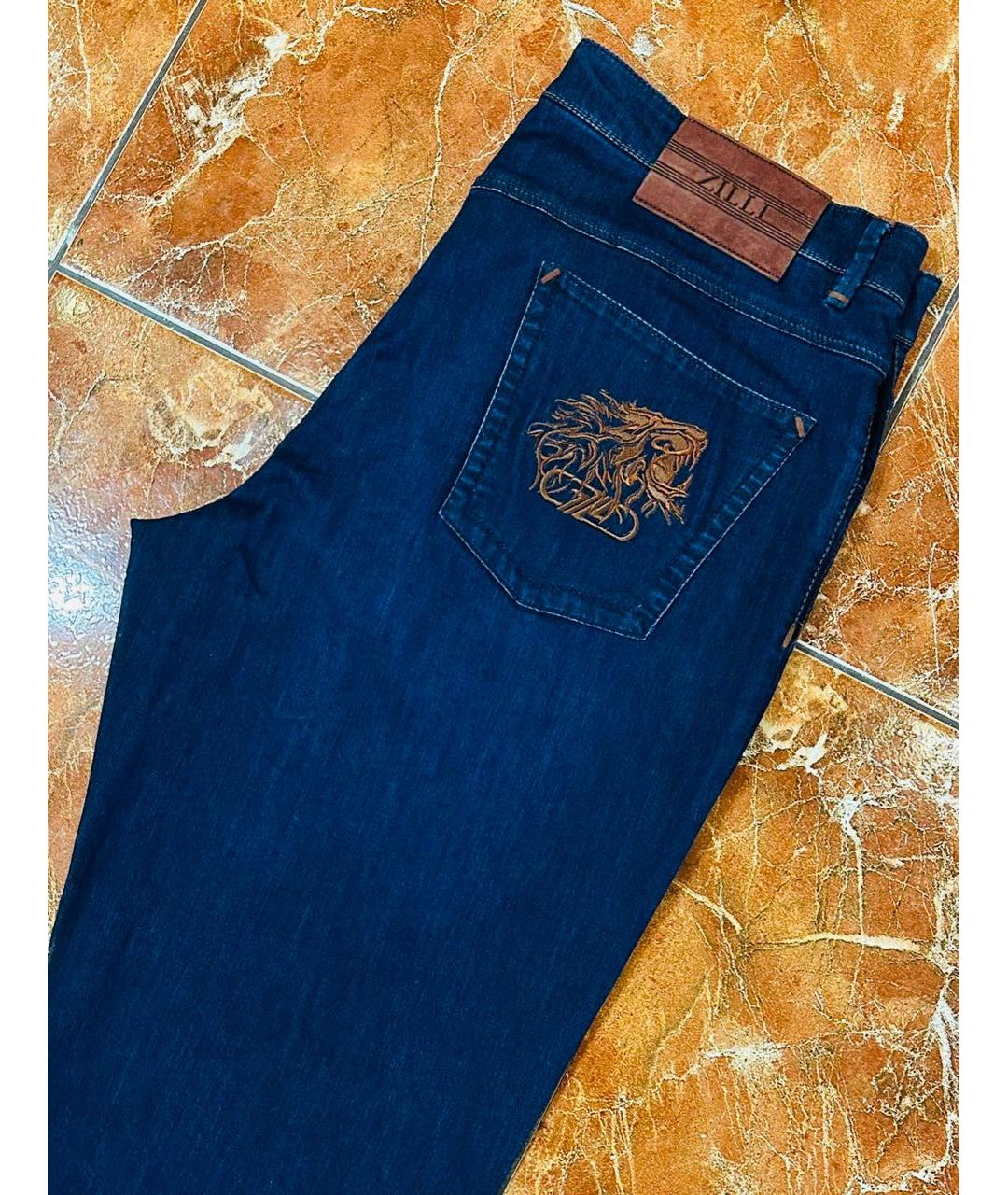 ZILLI Темно-синие джинсы, фото 5