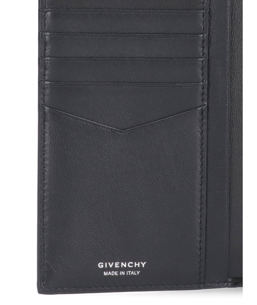 GIVENCHY Черный кожаный кошелек, фото 5