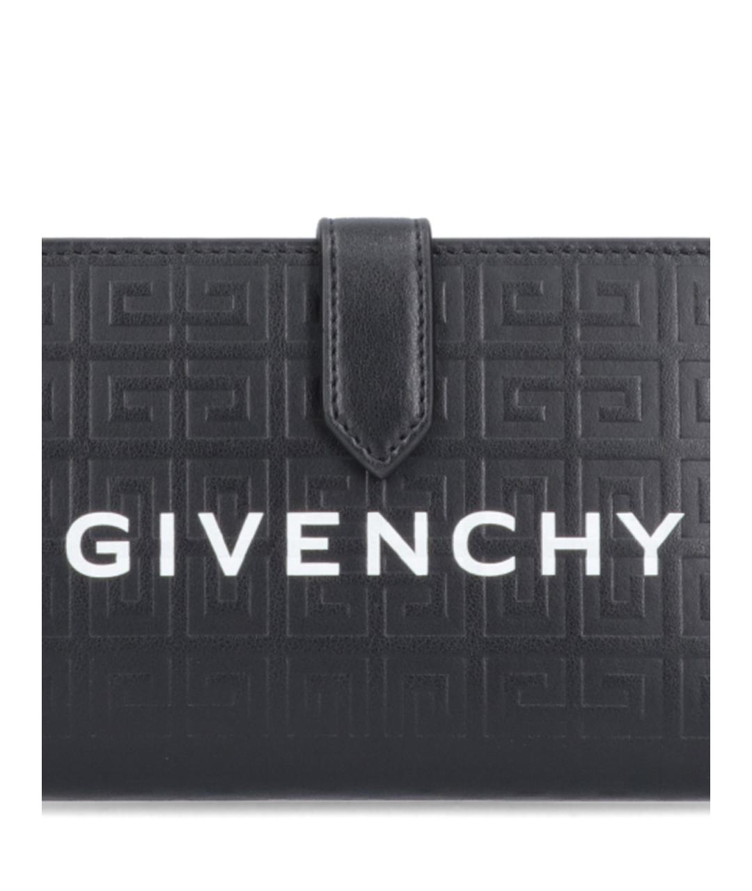 GIVENCHY Черный кожаный кошелек, фото 4