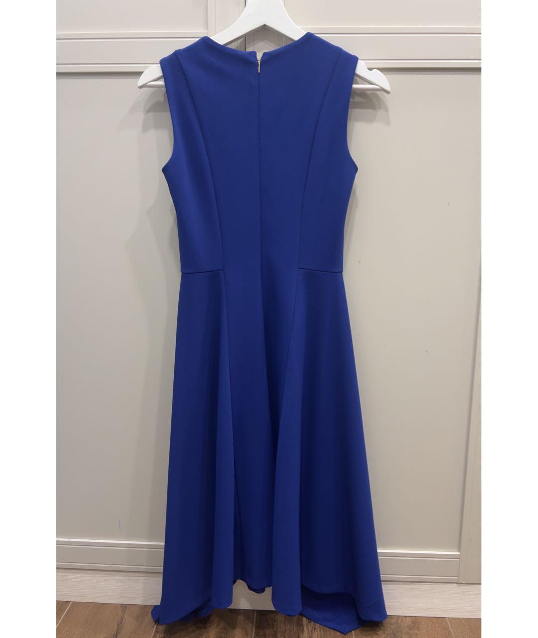 DKNY Синее полиэстеровое повседневное платье, фото 2