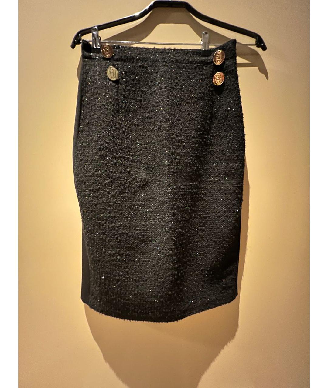 LIU JO Черный твидовый костюм с юбками, фото 3