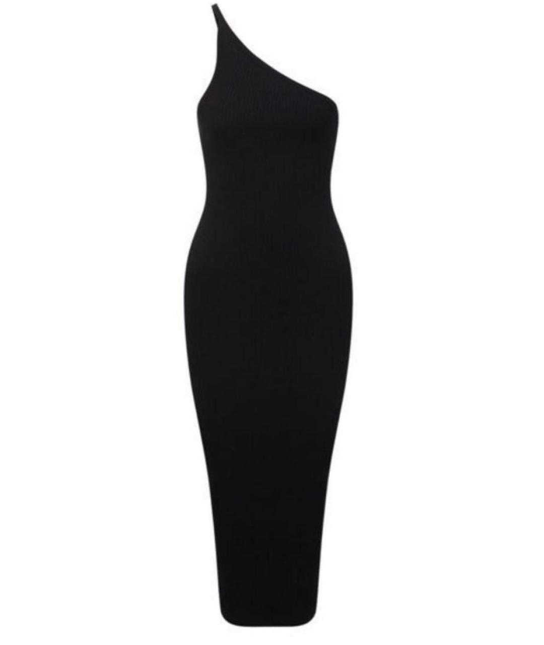 ERIKA CAVALLINI Черное вискозное повседневное платье, фото 1