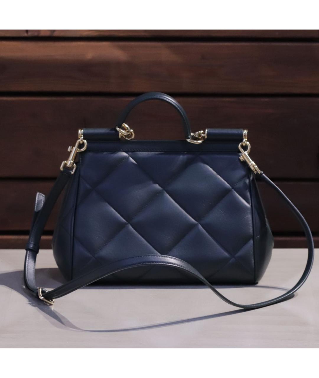 DOLCE&GABBANA Зеленая кожаная сумка тоут, фото 3