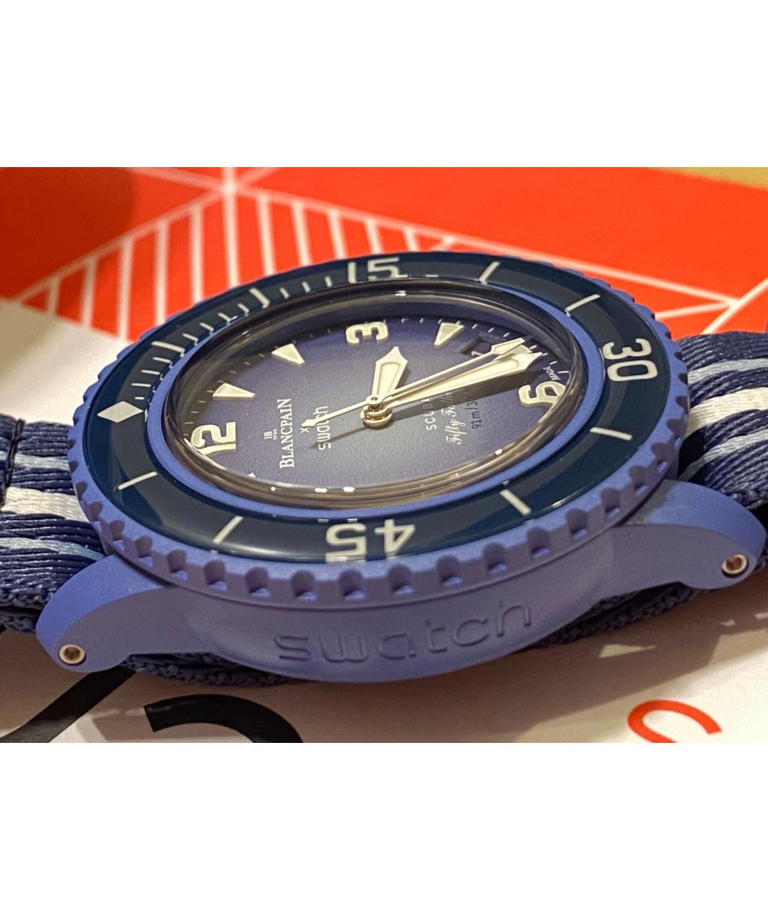 Blancpain Синие часы, фото 4