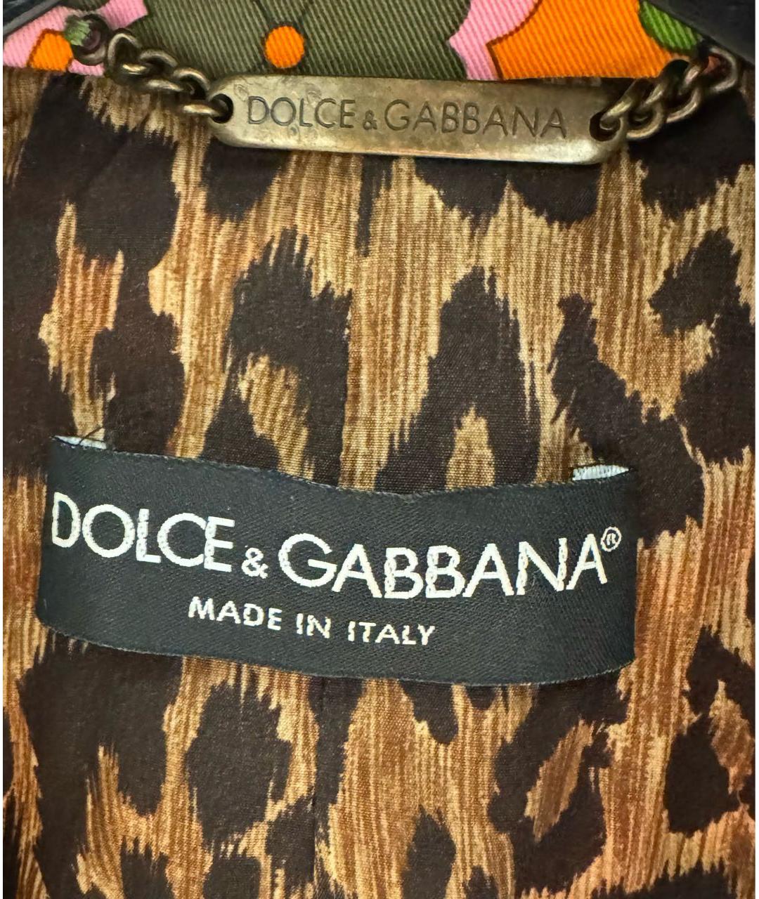 DOLCE&GABBANA Мульти хлопко-эластановый жакет/пиджак, фото 3