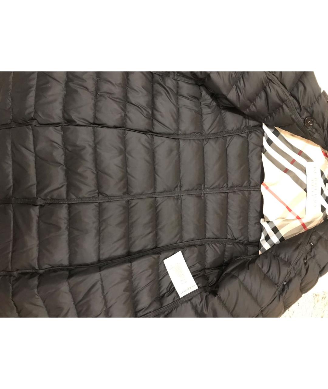 BURBERRY BRIT Черный полиэстеровый пуховик, фото 6