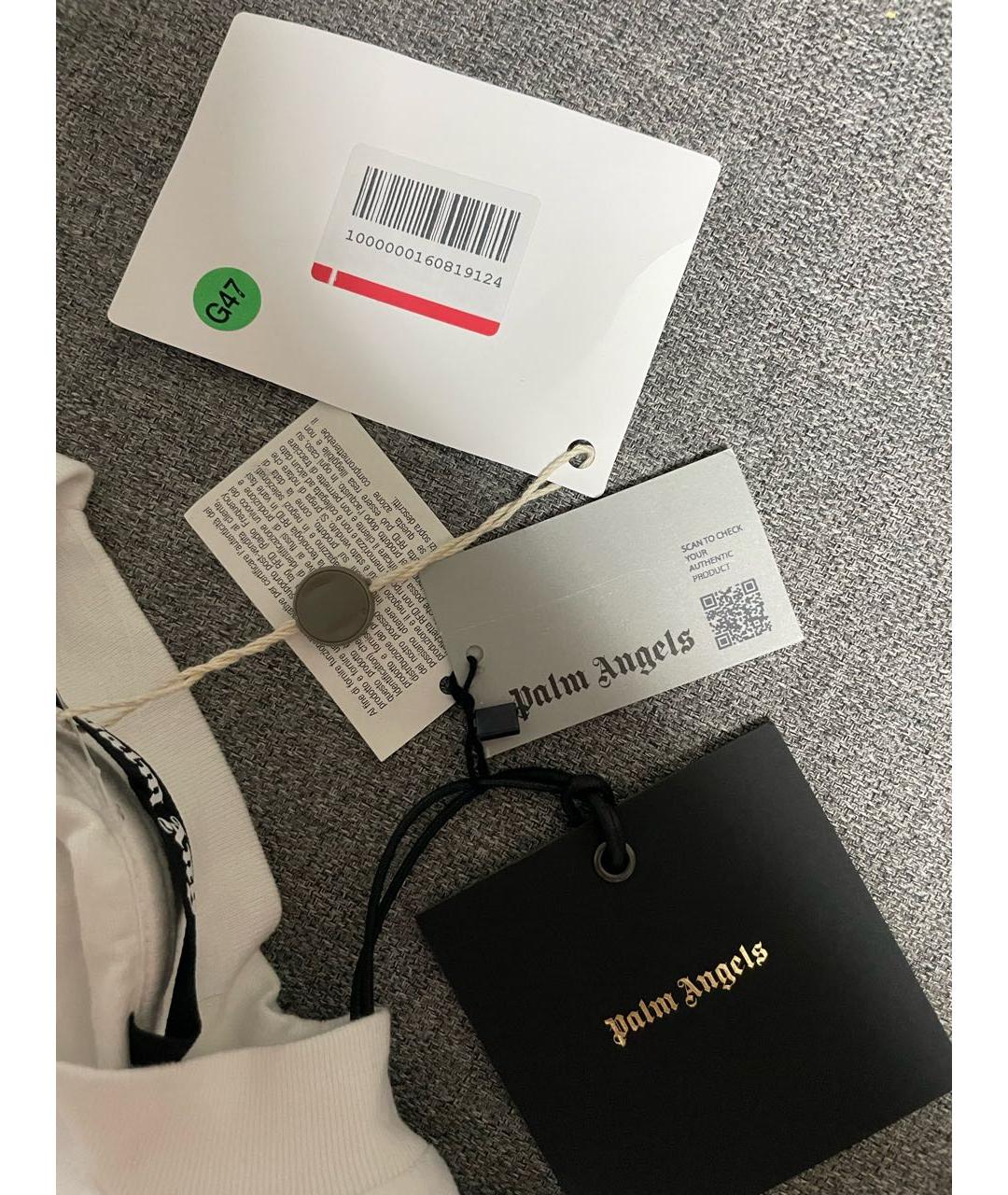 PALM ANGELS Белая хлопковая футболка, фото 6