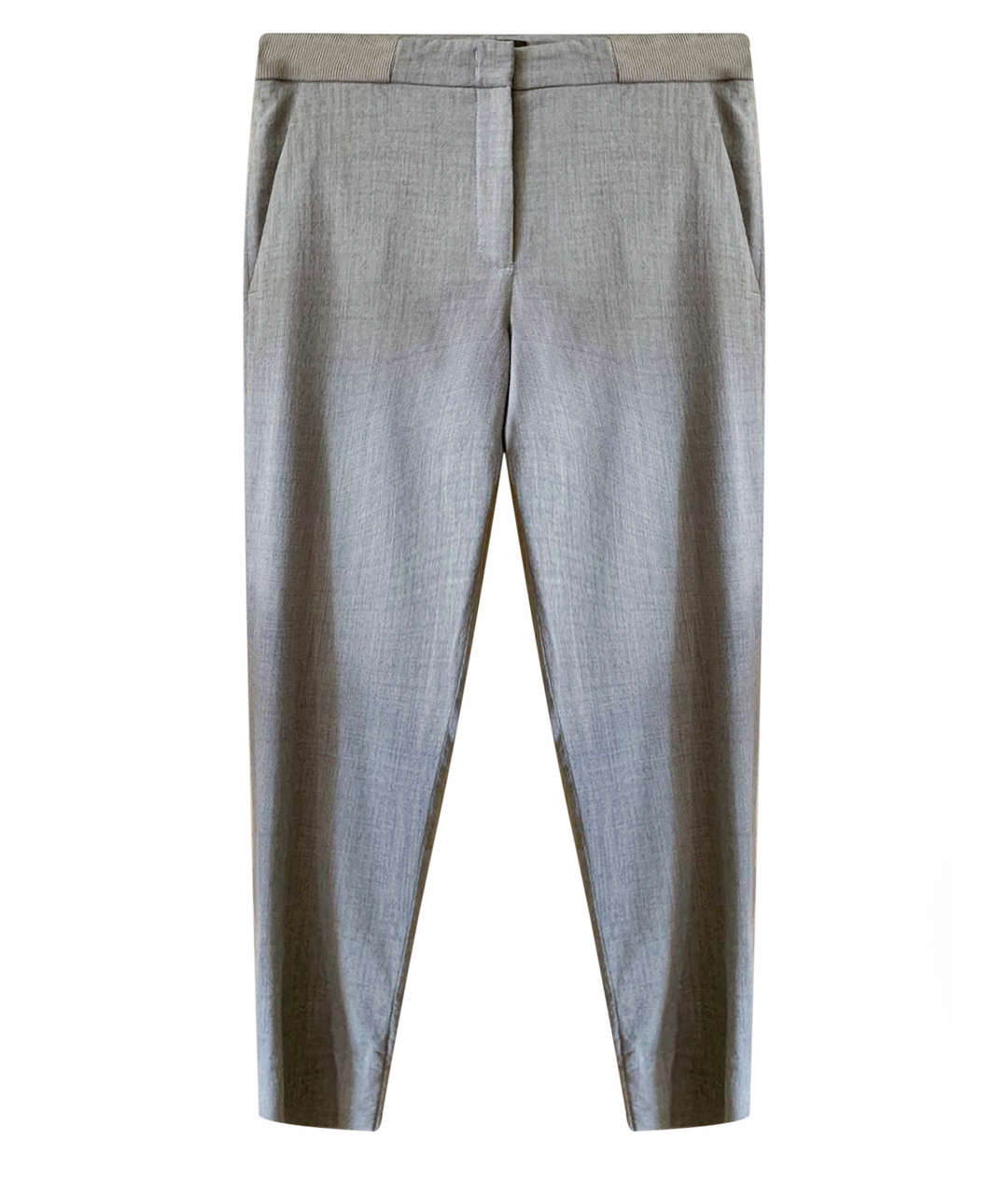 PESERICO Бежевые шерстяные прямые брюки, фото 1