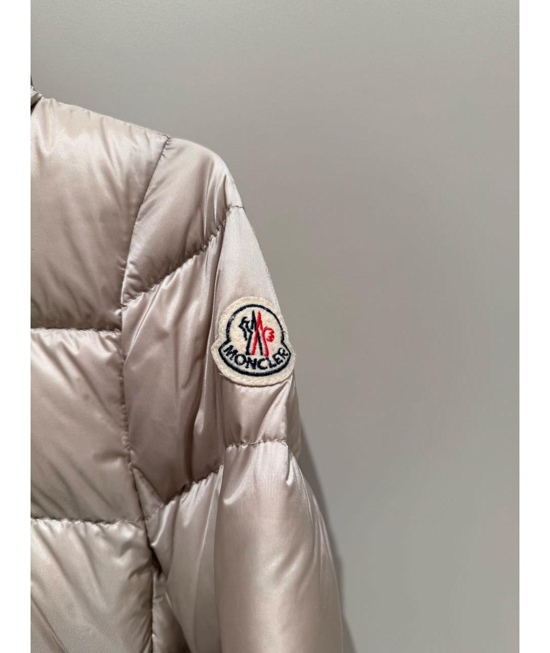 MONCLER Бежевый пуховик, фото 2