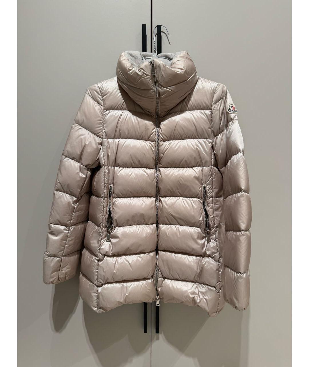 MONCLER Бежевый пуховик, фото 9