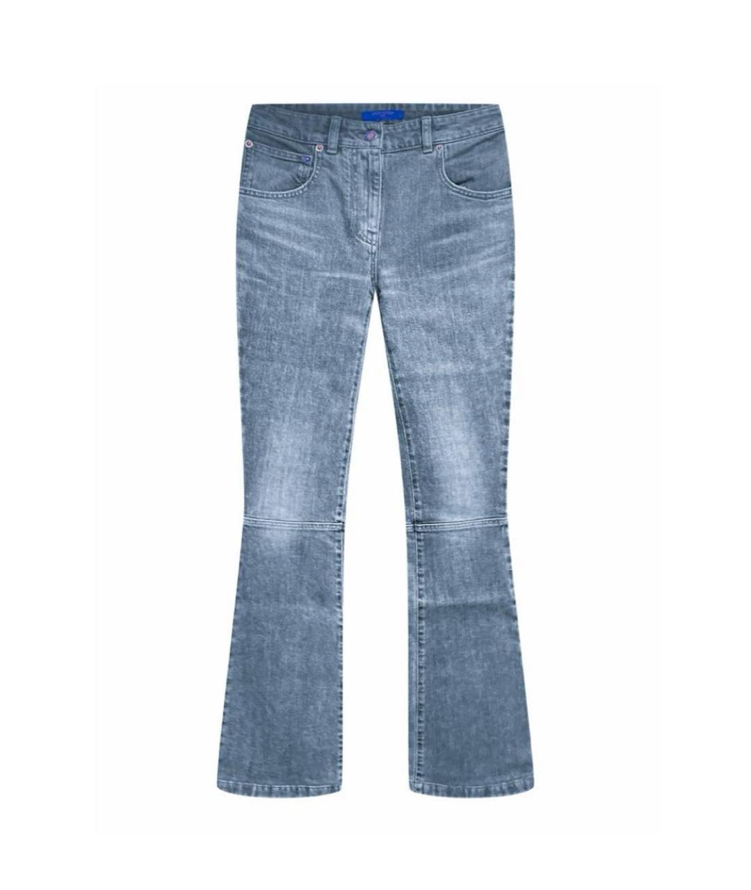 LOUIS VUITTON PRE-OWNED Голубые хлопковые джинсы клеш, фото 1